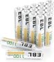 EBL Rechargeable AAA Batteries 1100mAh (16-Counts) High Capacity Performance Ni-MH AAA Batteries with Two Storage Cases